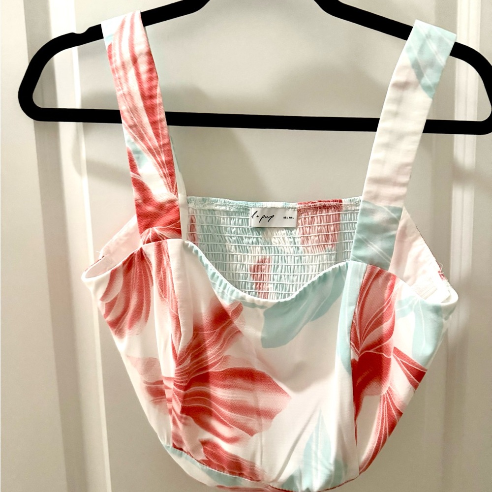 Petal & Pup Floral Crop Top and Pants